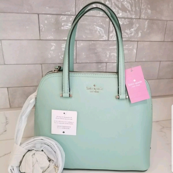 SOLD! NWT Kate Spade♠️Medium Dome Satchel Spring Meadow - Picture 3 of 10